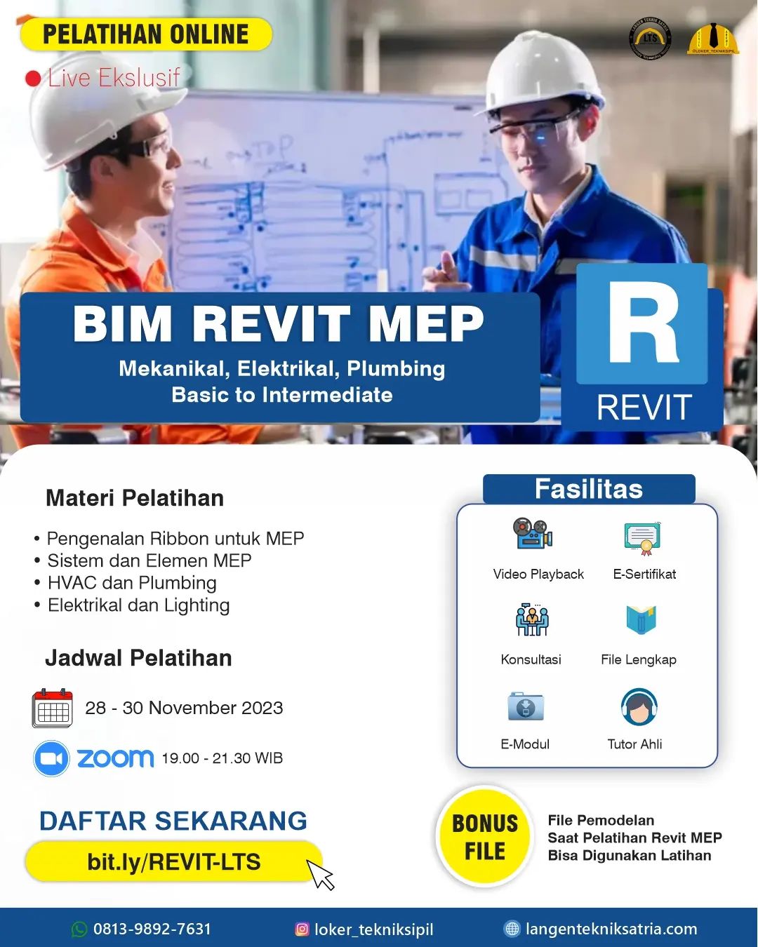 Mekanikal, Elektrikal, Plumbing, Basic To Intermediate