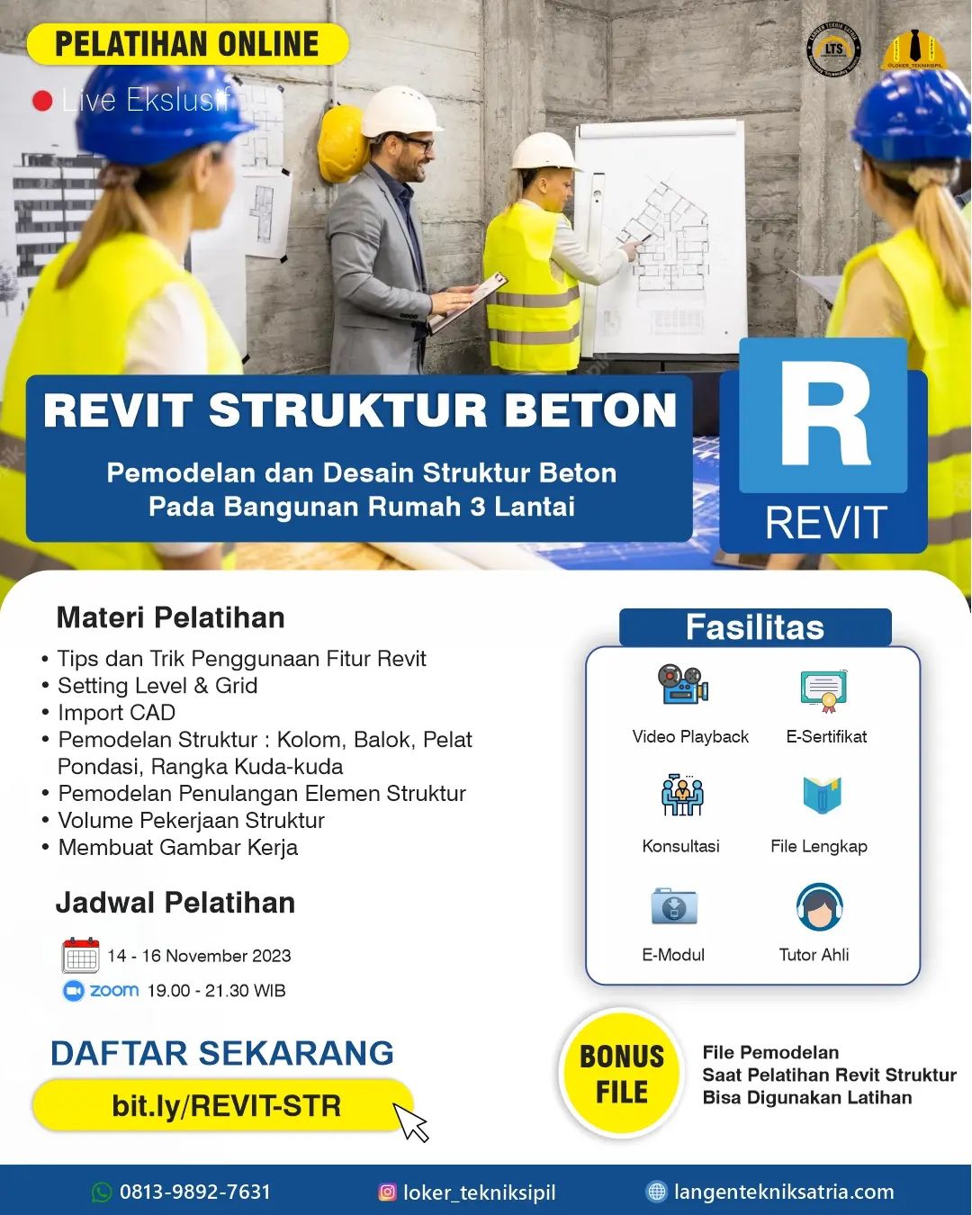 Permodelan Dan Desain Struktur Beton Pada Bangunan Rumah 3 Lantai